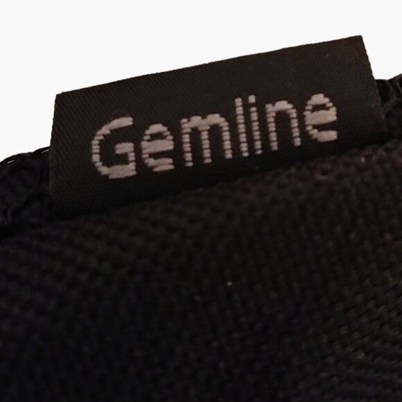 Gemline Zippered Tote Black Polyester Front Pocket - Picture 3 of 6
